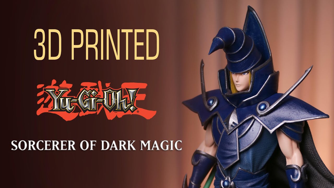 Yu-Gi-Oh! Sorcerer of Dark Magic 3d Printed Fan Art Statue