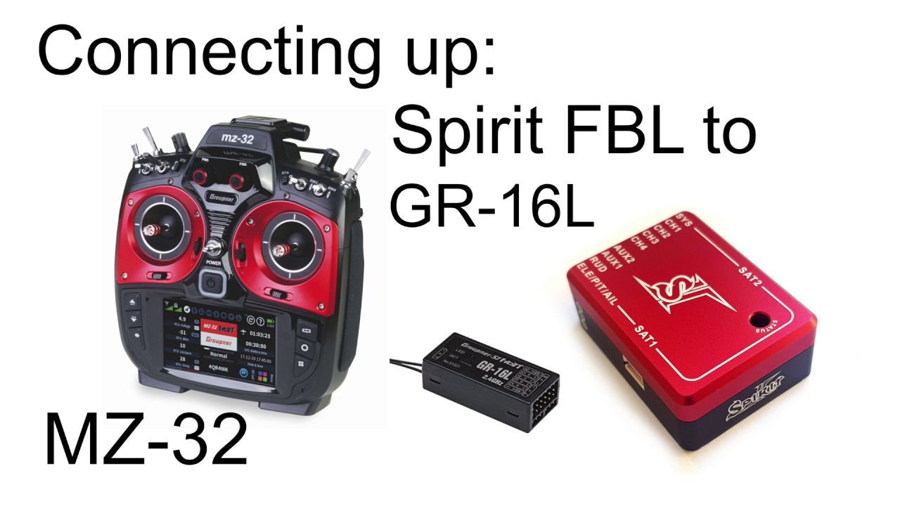 Hooking up a Spirit FBL to Graupner GR-16L and MZ-32