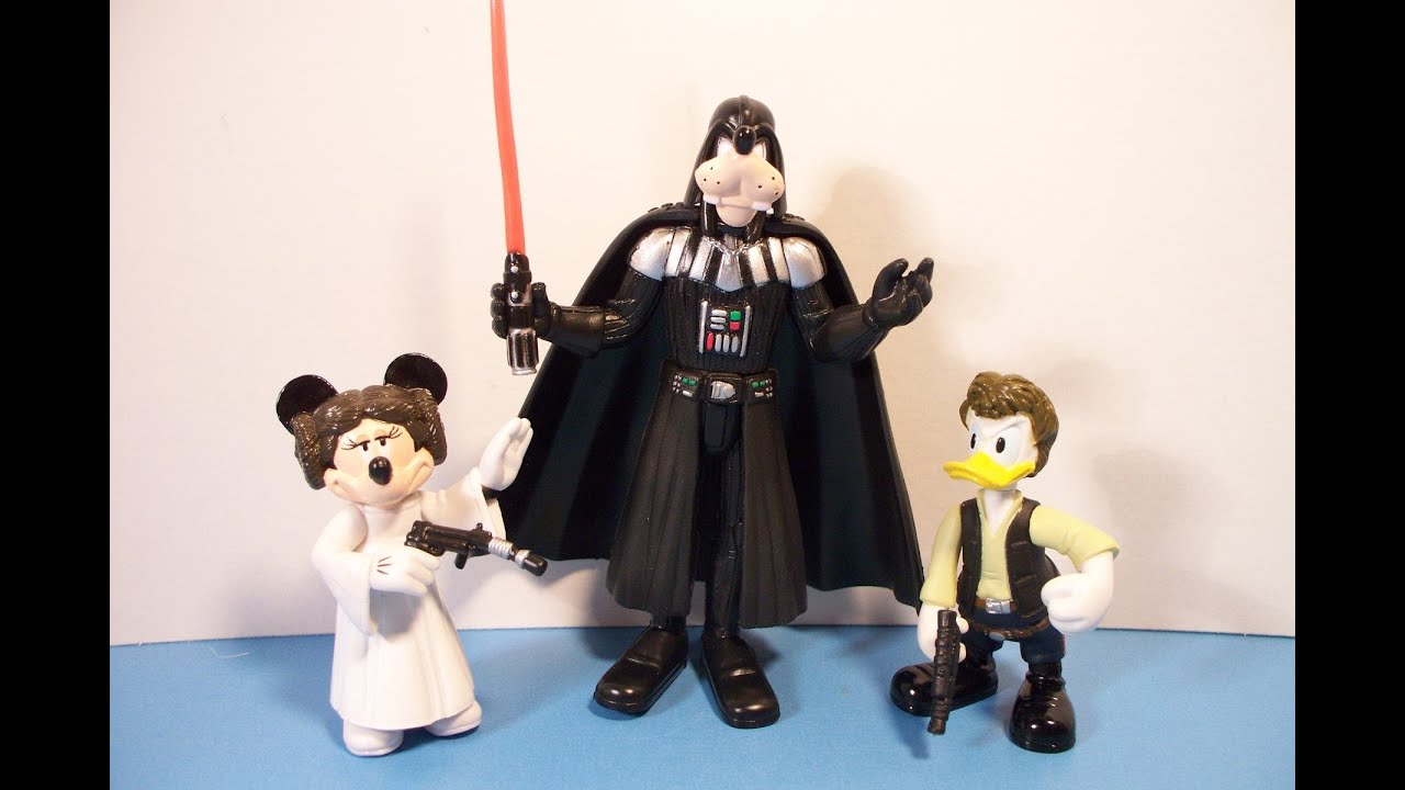 DISNEY STAR WARS GOOFY as DARTH VADER MINI ACTION FIGURE TOY REVIEW