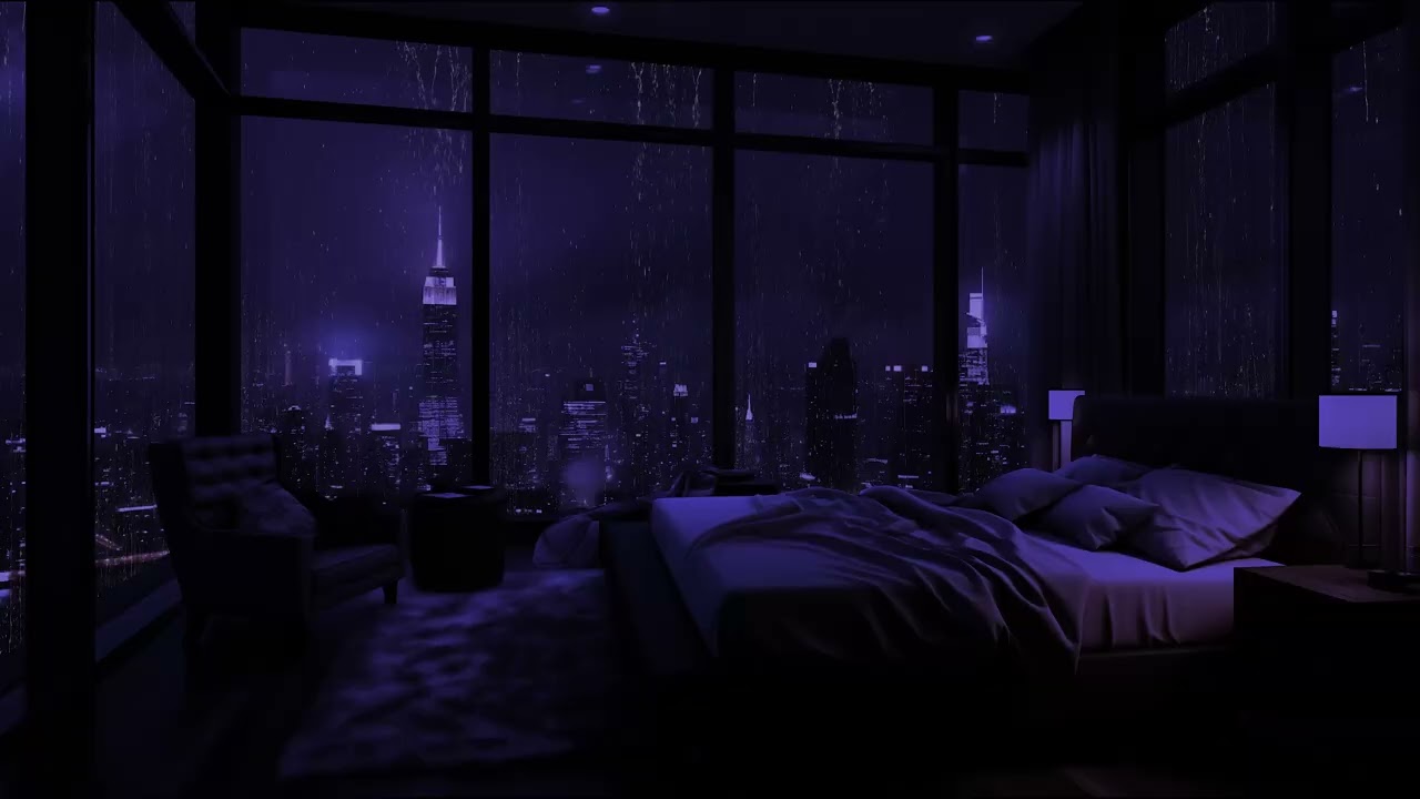 Ultimative Schlaftherapie 😴 Schlafe friedlich zum melodischen Regen am Schlafzimmerfenster