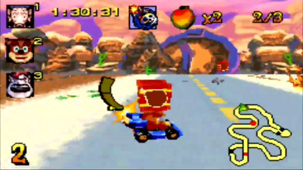 Crash Nitro kart versão Game Boy Advance 07