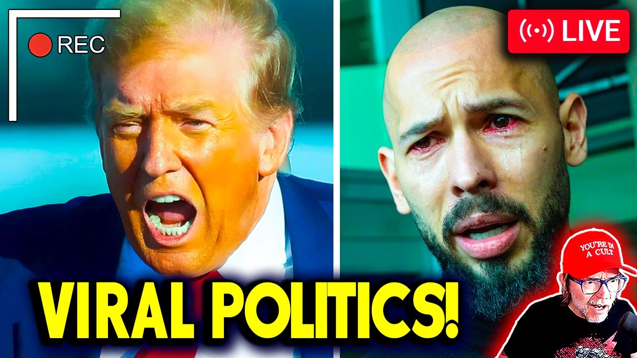 LIVE: Trump Approval CRASH, State TV on the NFL, Tate Lawyer Says 'Epsteined,' CHAOS Midterms & MORE