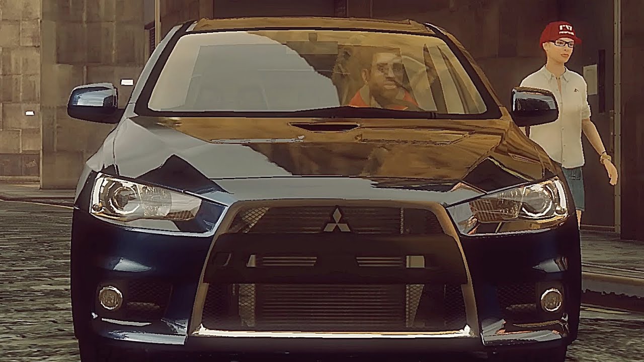 GTA 4 Mitsubishi Lancer Evo X !!  ENB series Extreme Graphics  [ Car mods + RealizmIV + VisualIV ]