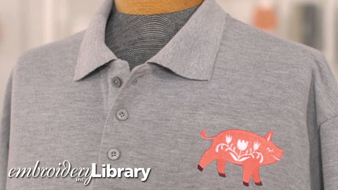 Embroidering on Pique Polo Shirts