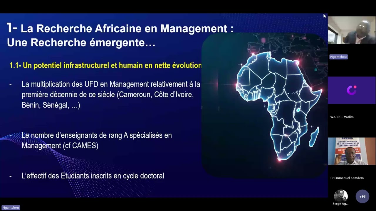 23ème Atelier AAFA Management Africain Management en Afrique Part2