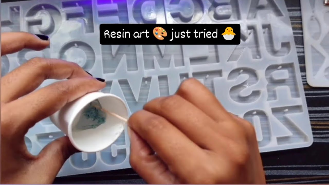 Resin art♥️.. Beginner Resin Art with Mould | Resin Craft Trial | DIY Handmade