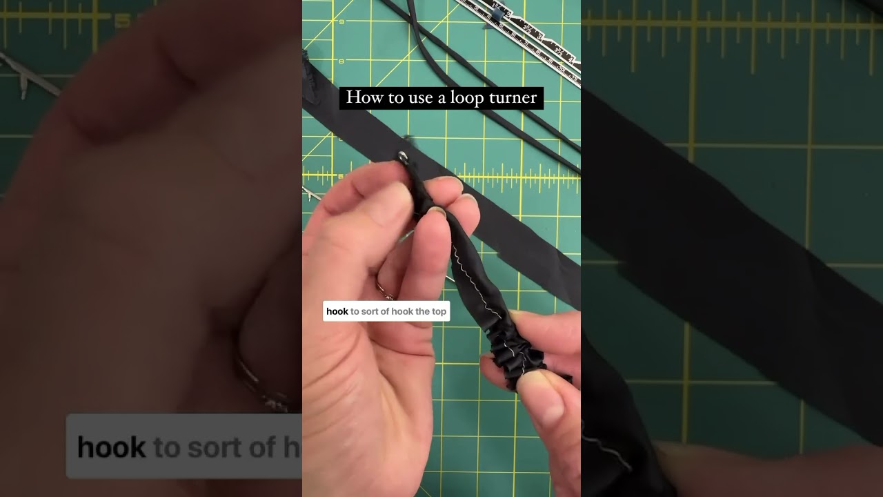 How to use a loop turner. #craft #sewingprojects #sewing #ussewtips