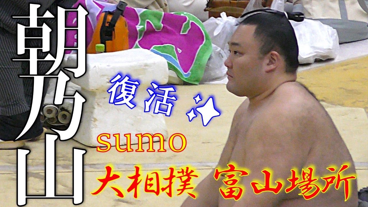 【大相撲春巡業富山場所】大怪我から復活✨朝乃山🥁