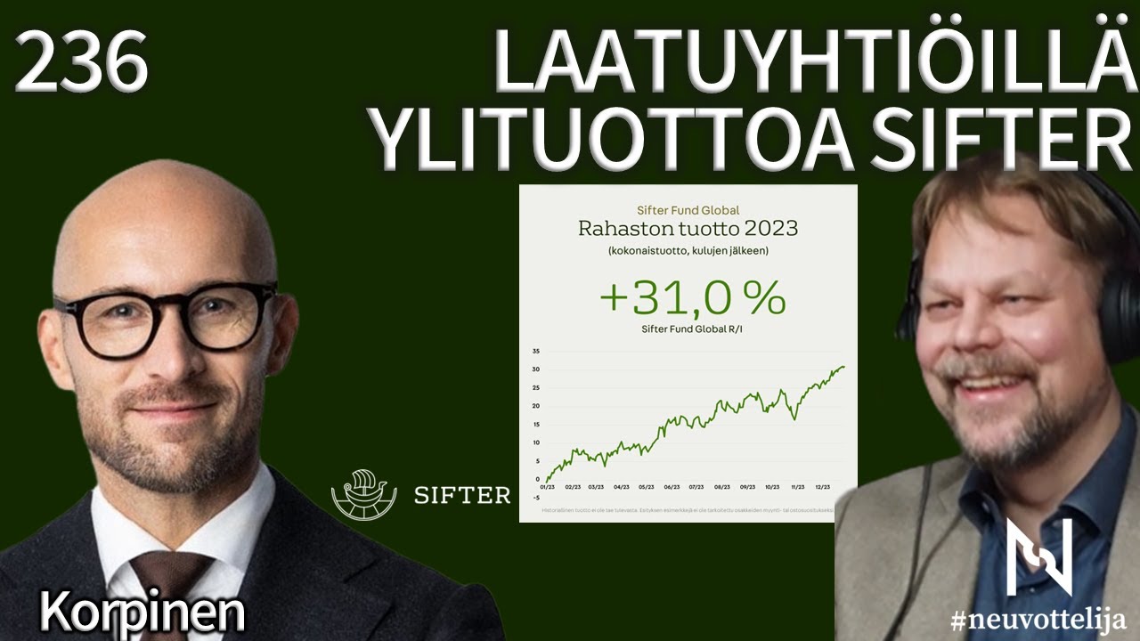 Laatuyhtiöillä ylituottoja Sifter | Korpinen | #neuvottelija 236