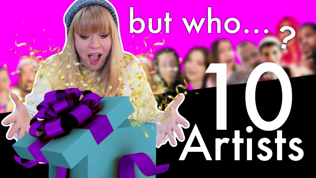 Я принял участие в САМОМ БОЛЬШОМ коллаборационном проекте Secret Santa Art на YouTube + сделал ИН...