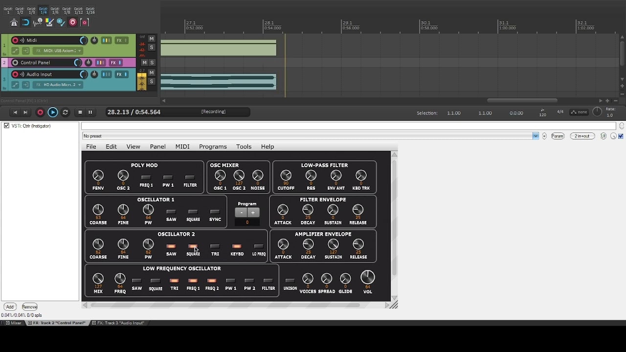 Oscillator demo