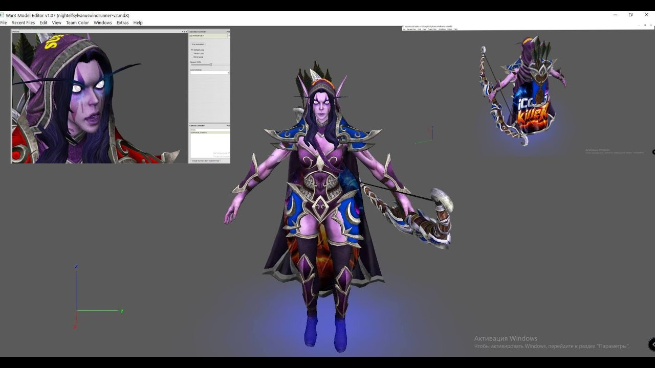 Traxex  nightelf sylvanus for CLASSIC Reforged + Новый плащ iCCup killeR для DOTA 1  OT SuperBro_UZB