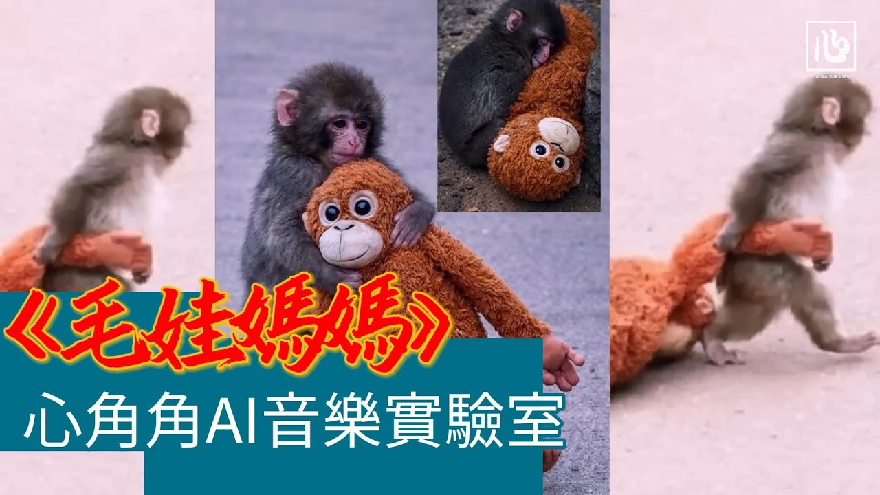 【中文MV】🔥 《毛娃媽媽》「被猴群欺負的他，只有一個毛娃媽媽！」心角角AI音樂實驗室