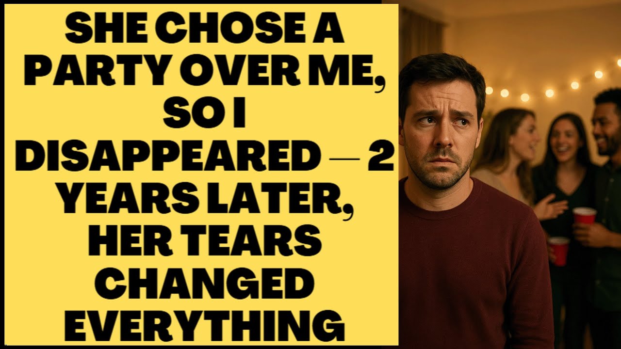 She Picked the Party Over Me — I Walked Away. Two Years Later, Her Regret Changed Everything.