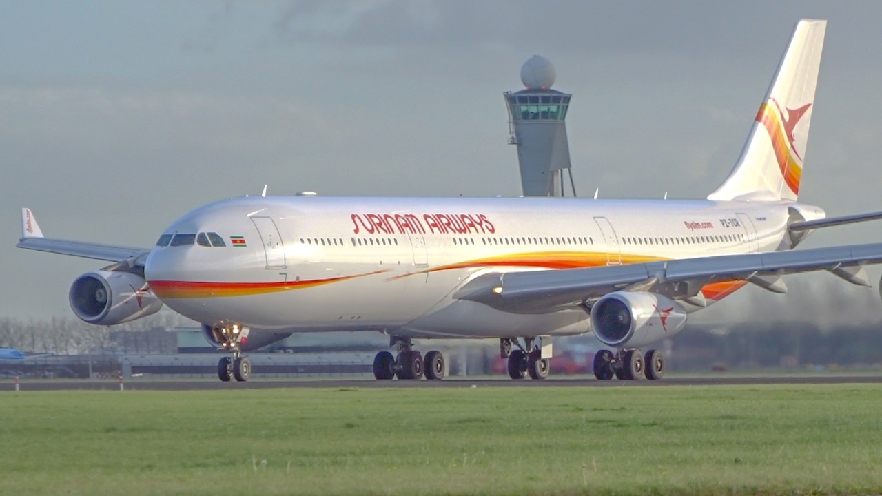 Amsterdam Schiphol Spotting (2017) | A340, B747, A380, A350, B777 | Plane Spotting