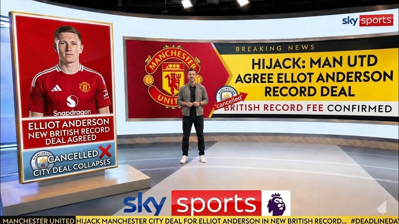 MAN UNITED HIJACK ELLIOT ANDERSON DEAL FROM MAN CITY! BRITISH RECORD BID SHOCKS FOOTBALL