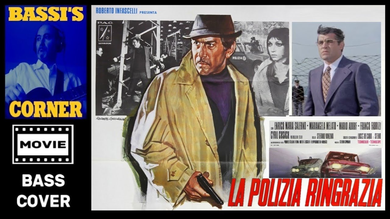 ENRICO M. SALERNO & MARIANGELA MELATO - STELVIO CIPRIANI - LA POLIZIA RINGRAZIA BASS COVER