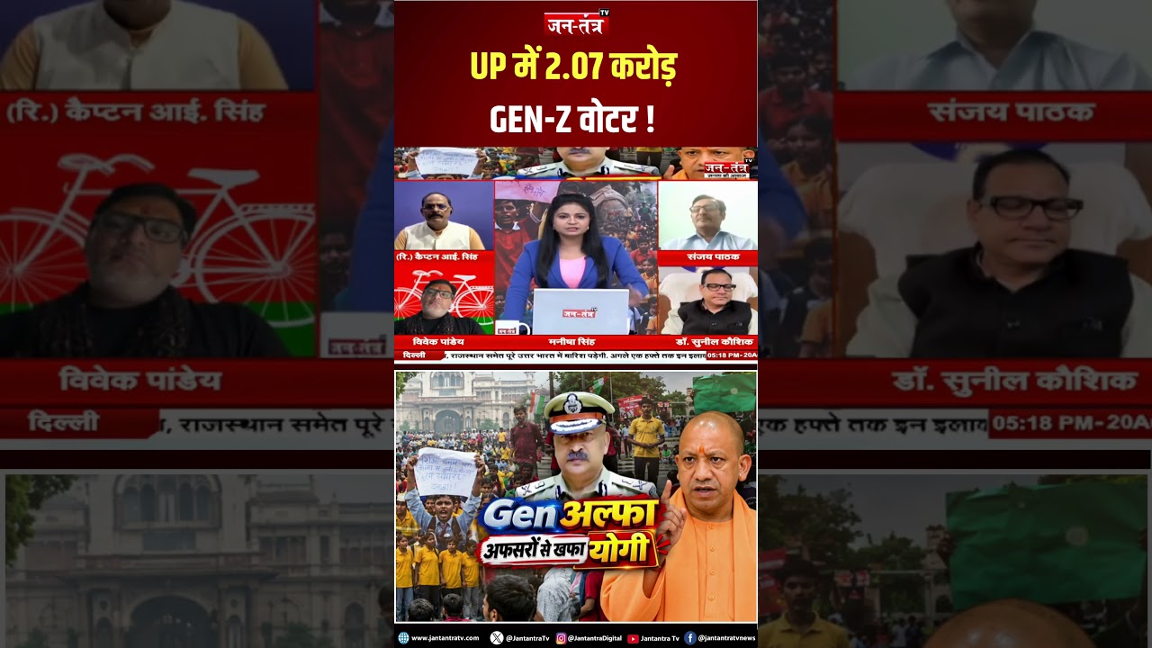 UP में 2.07 करोड़ Gen-Z वोटर! क्या 2027 का चुनाव तय करेगी नई पीढ़ी? #jantantratv