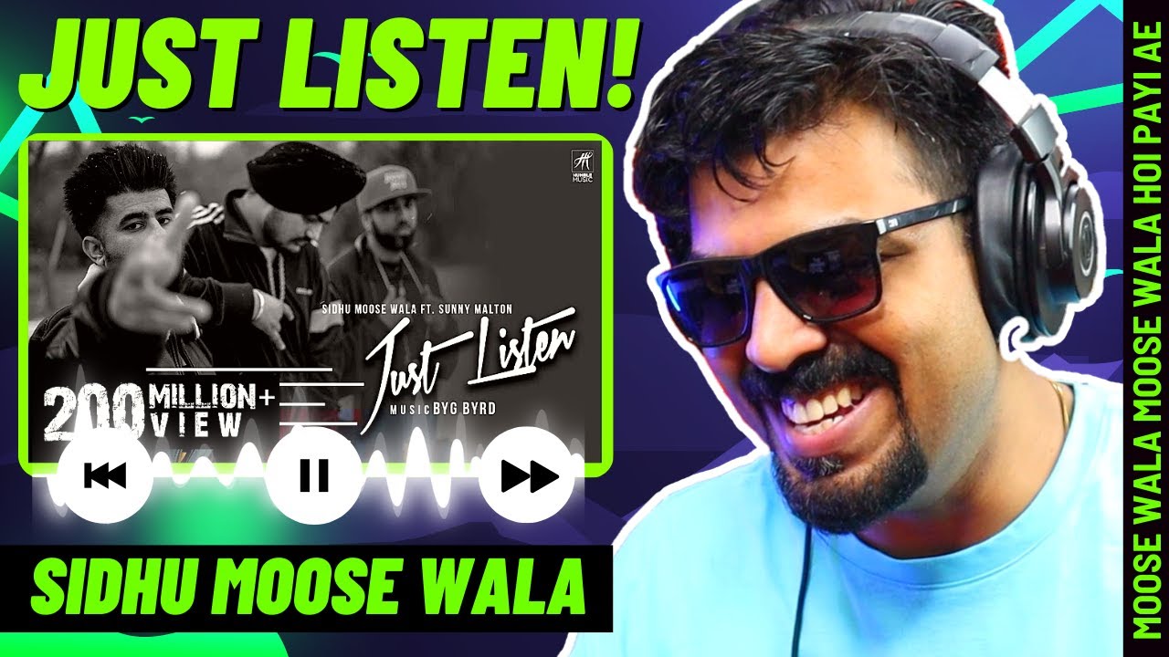 Just Listen Reaction | Sidhu Moose Wala  Reaction | Sunny Malton and BYG BYRD | AFAIK