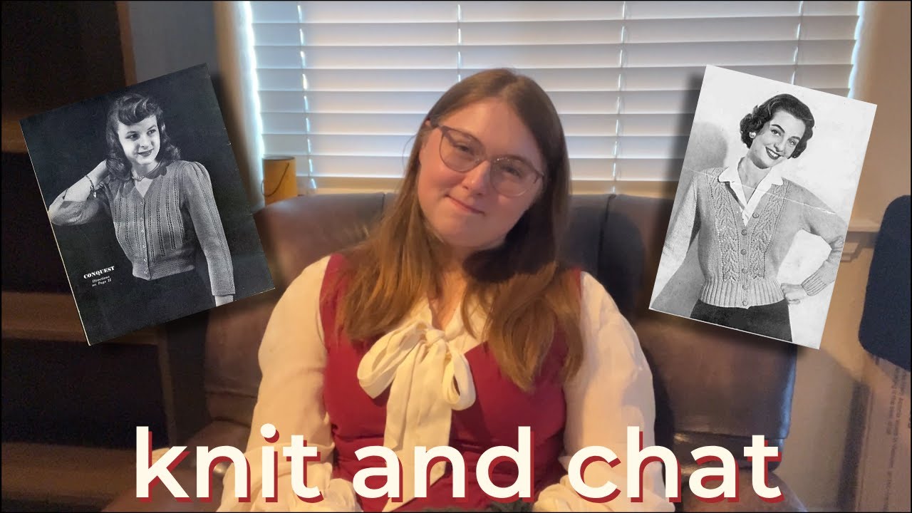 vintage knitting plans for 2025 and a very rambly first video! 🧶 knit and chat