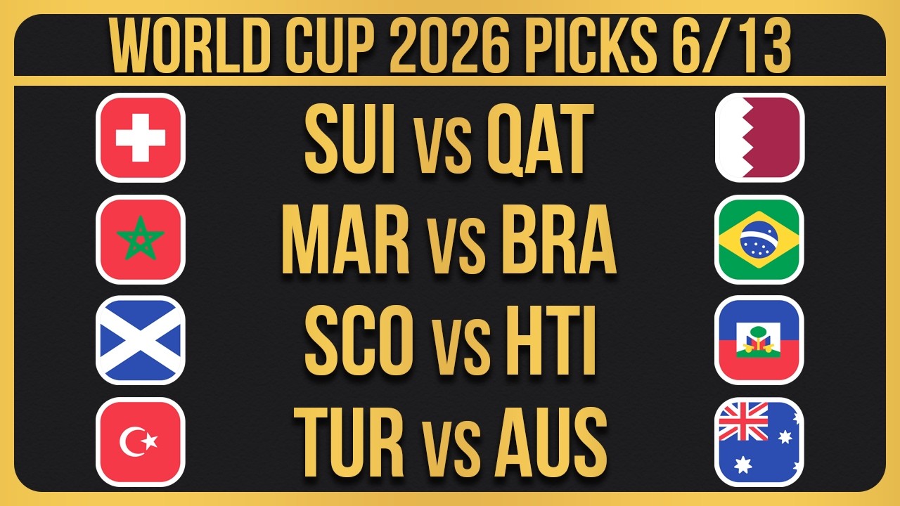 World Cup 2026 Predictions Today | FREE Betting Picks 6/13/26