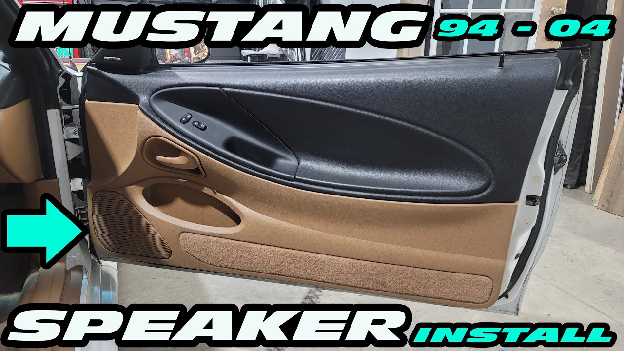 Снятие дверной панели MUSTANG SN95 и установка динамика 94-04 с пассажирским MACH 460