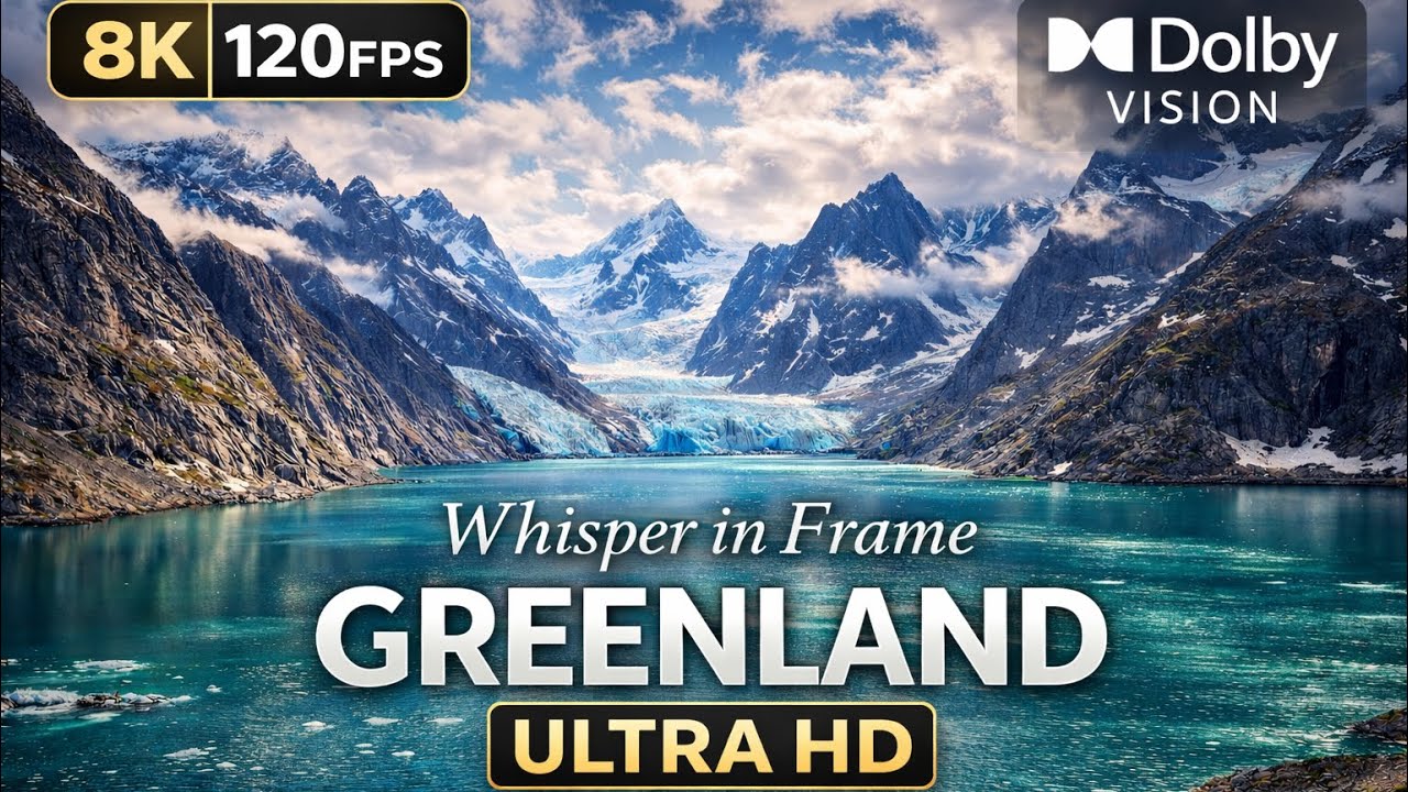 GREENLAND 8k Breathtaking Nature Relaxing views (ULTRA HD)