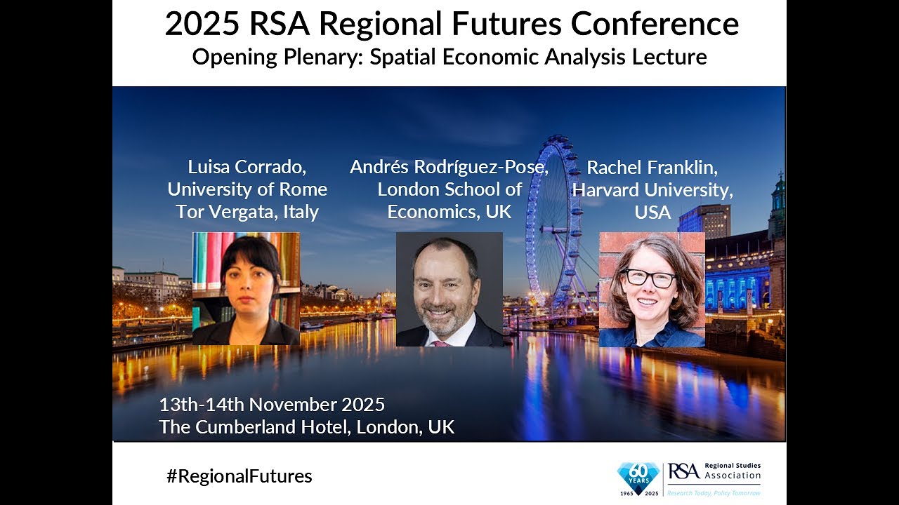 2025 Opening Plenary - Spatial Economic Analysis Lecture