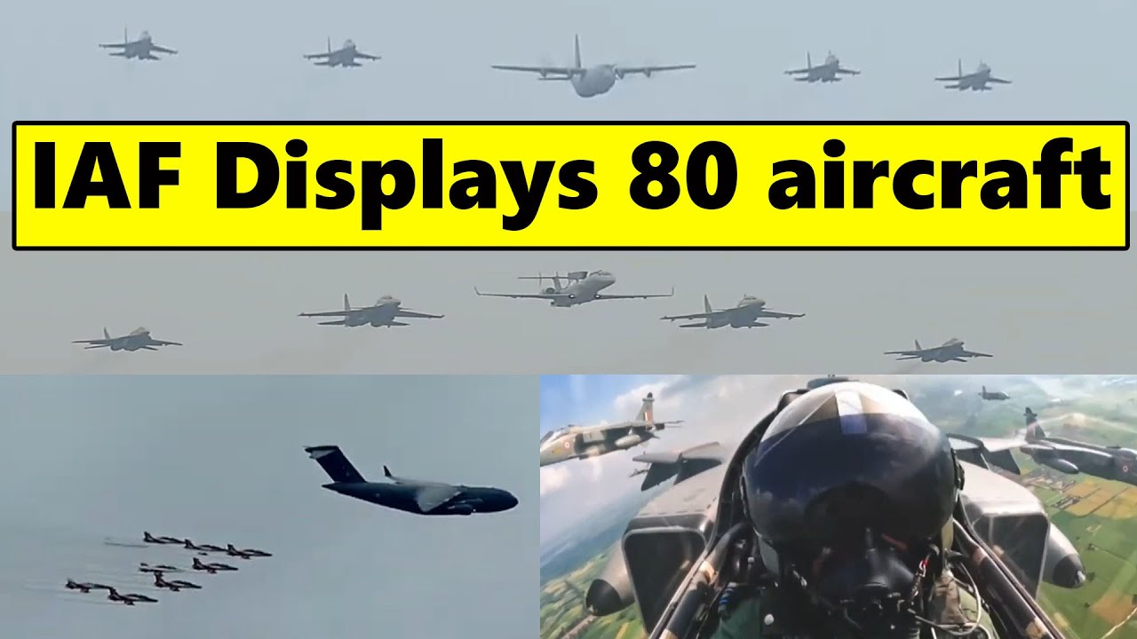 Spectacular: For the first time, the IAF displayed some of its strongest 80 aircraft on IAF day.