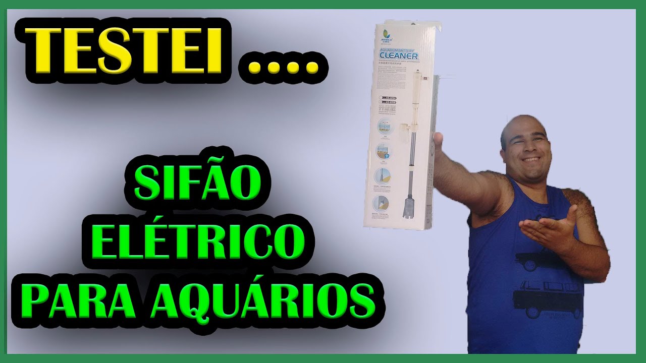TESTEI O SIFÃO ELÉTRICO PARA AQUÁRIOS (Sifão Elétrico Jeneca/aleas As-615b)SERÁ QUE FUNCIONA MESMO?