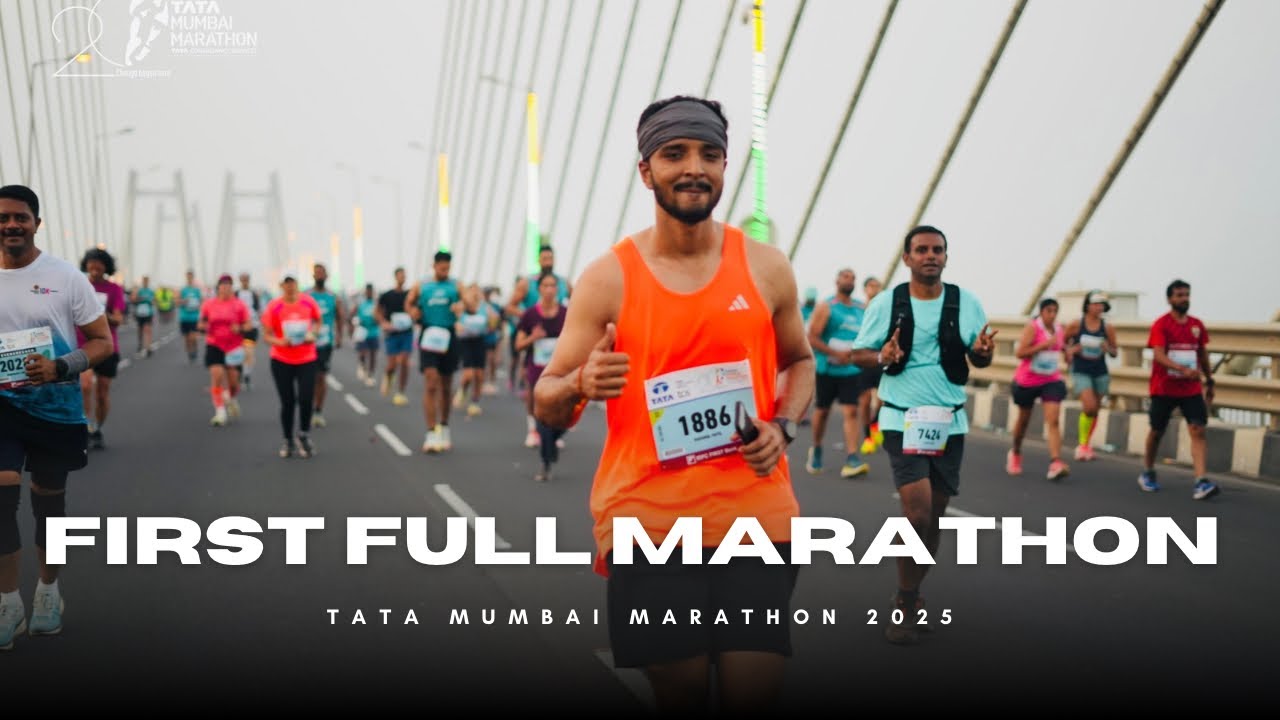 MY FIRST FULL MARATHON | TATA MUMBAI MARATHON 2025 | VLOG NO:-10 | LIVE LIFE WITH HARSHUL |