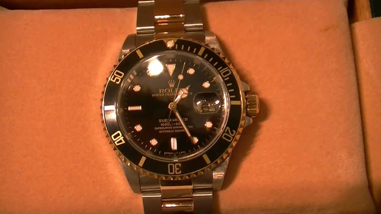 Rolex Submariner sweeping hand and cyclops lens X serial