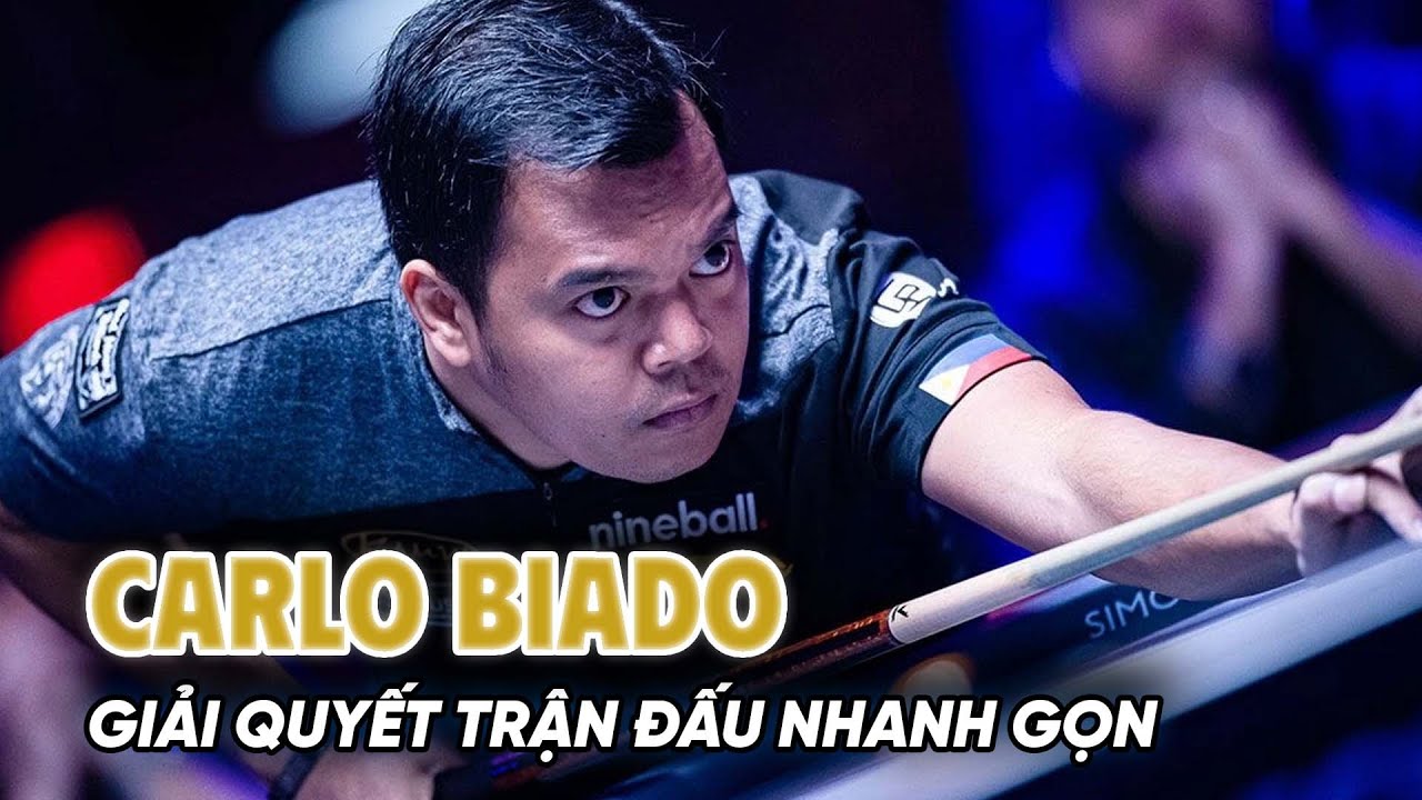 Carlo Biado giải quyết trận đấu nhanh gọn bằng