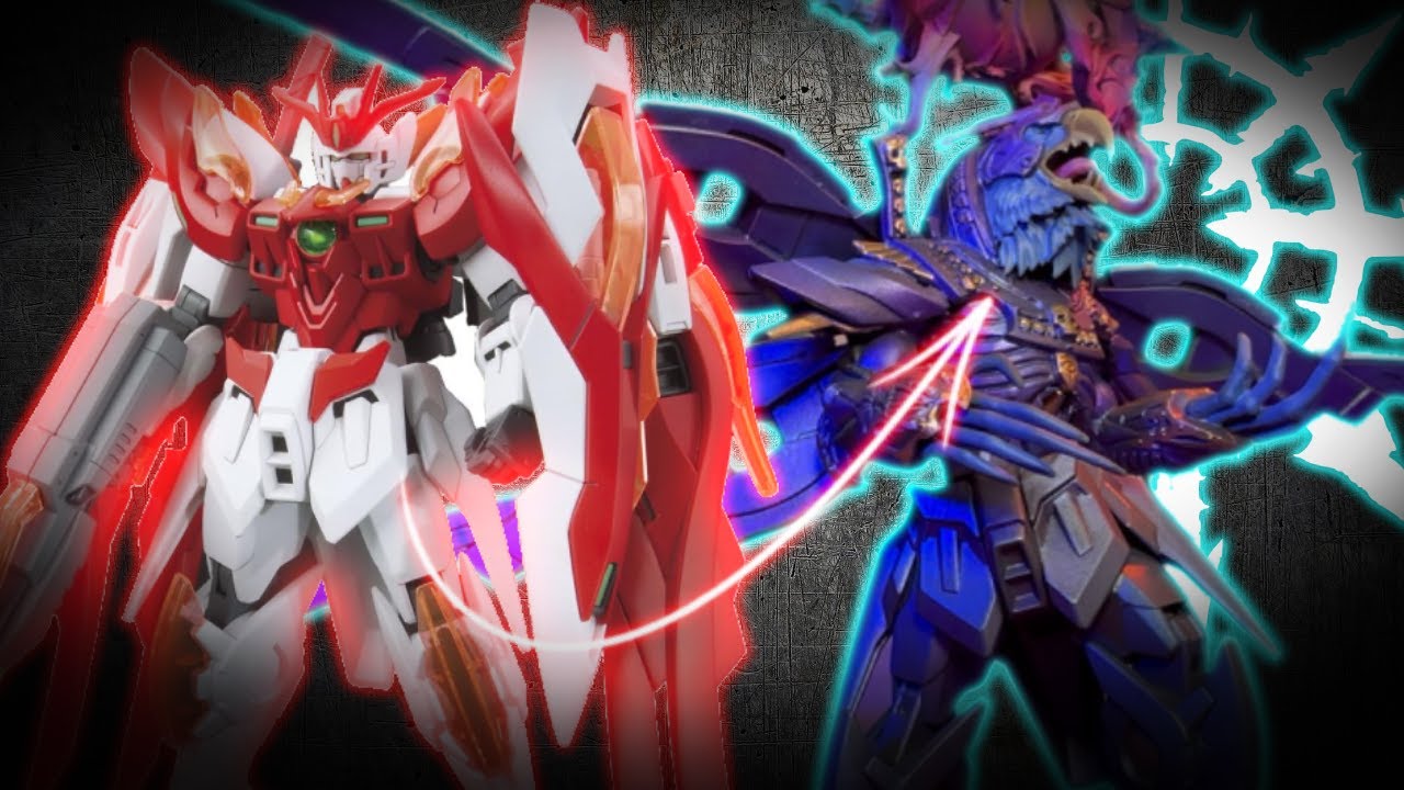 Turning a Gundam in to a Tzeentch Daemon Prince! | Warhammer 40k Kitbash