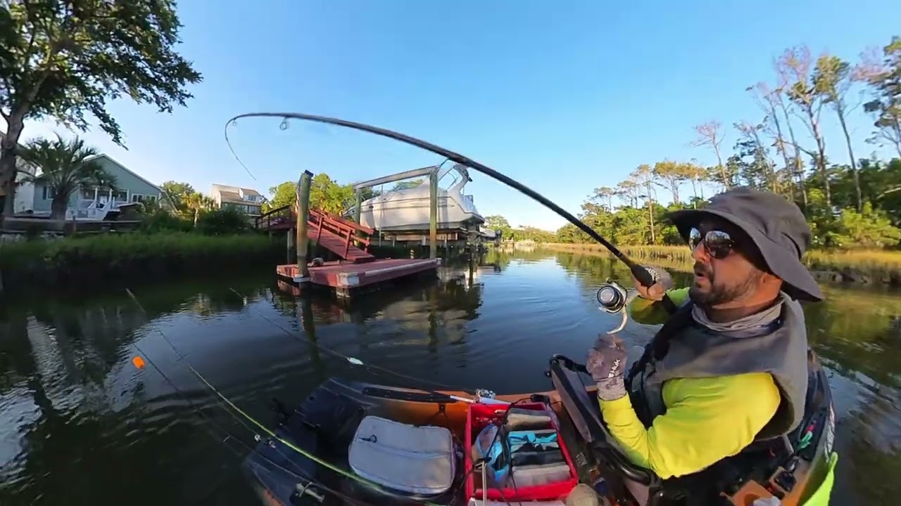 Hot Sheepshead and Drum Fishing!!   Kayak Fishing Oak Island, NC