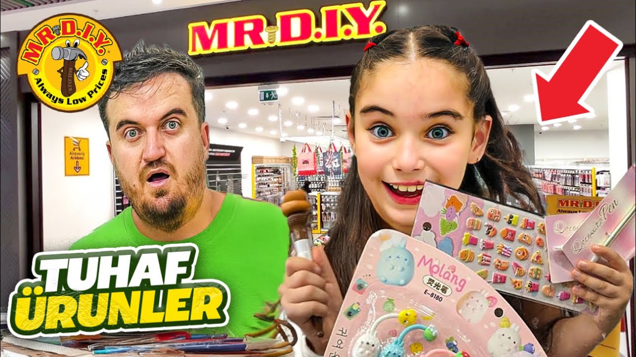ELİF SİNEM MR.DIY TUHAF ÜRÜNLERİ ALIYORUZ DENİYORUZ !!
