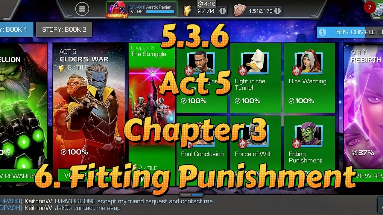 5.3.6 Act 5 Chapter 3 Episode 6. Fitting Punishment #mcoc #marvelcontestofchampions