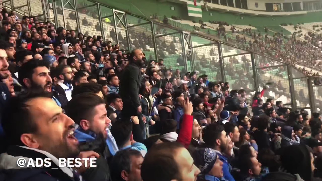Bursaspor-Adana Demirspor Tribün Videosu ( Yok böyle tribün)