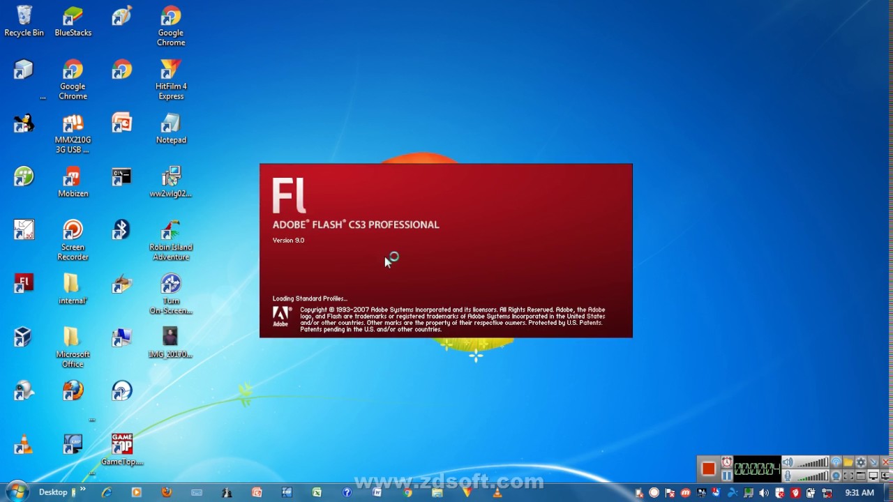 How to work on flash cs3 and create a animation
