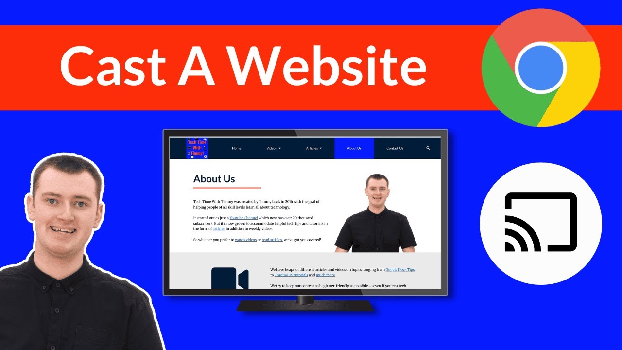 Как транслировать веб-сайт из Chrome на Chromecast