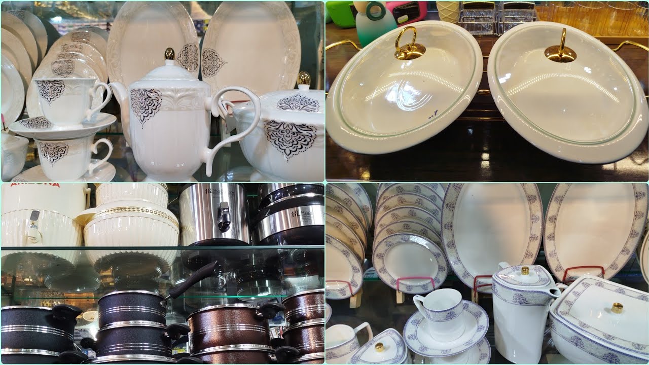 Gujranwala Crockery Dinner Set Manufacturers/Melamine Dinner Set Glass Cover/Stainless SteelCookware