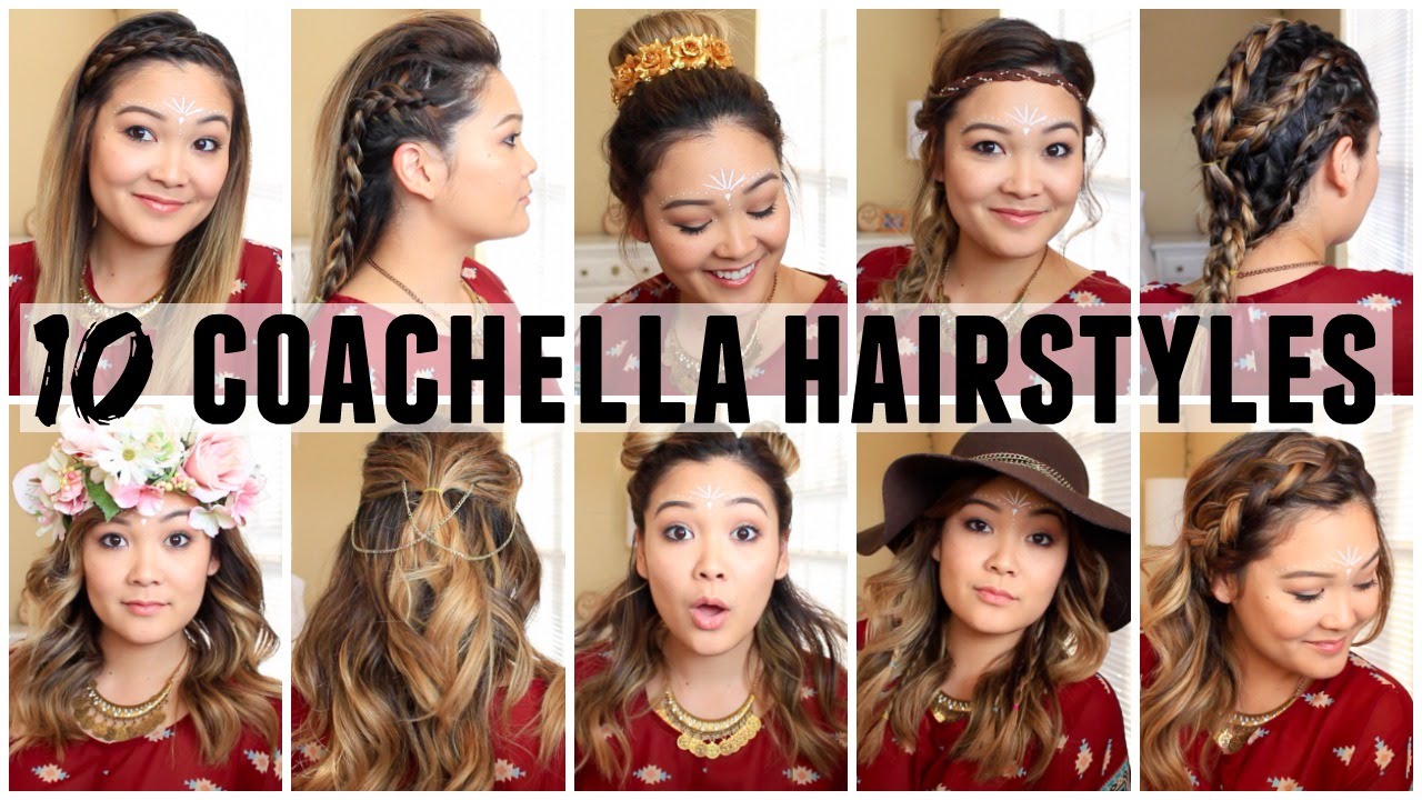10 COACHELLA HAIRSTYLES | JaaackJack