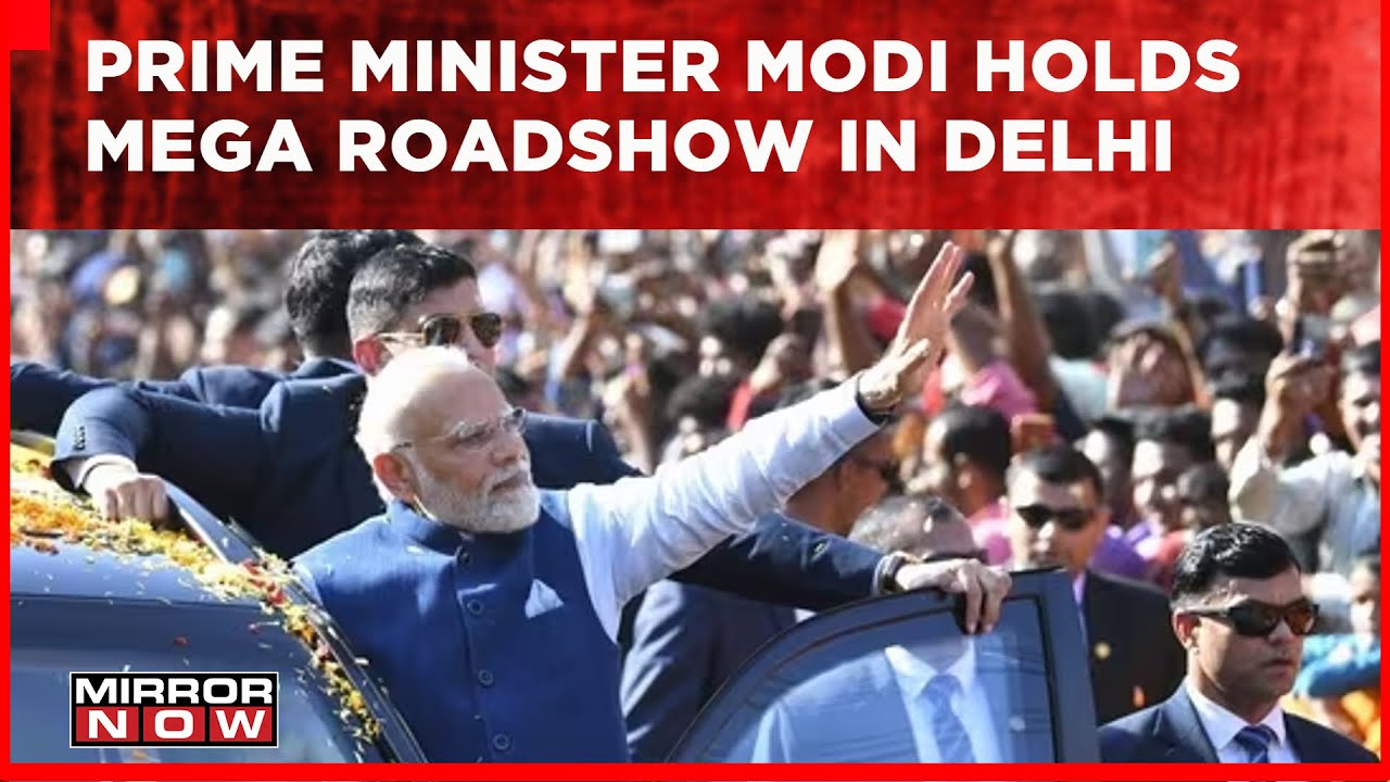 PM Modi Holds Mega Roadshow In National Capital | First BJP National Meet Post Gujarat Win