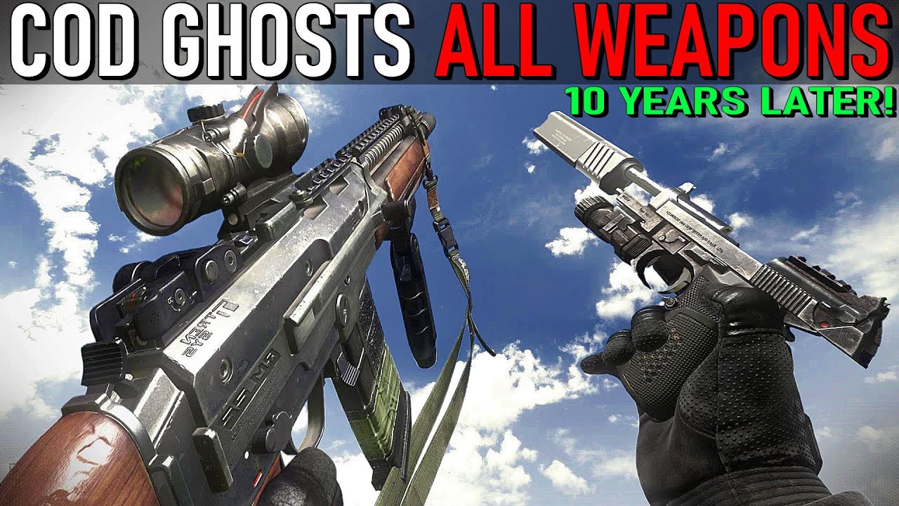 COD GHOSTS: All Weapons Showcase A Decade After Release