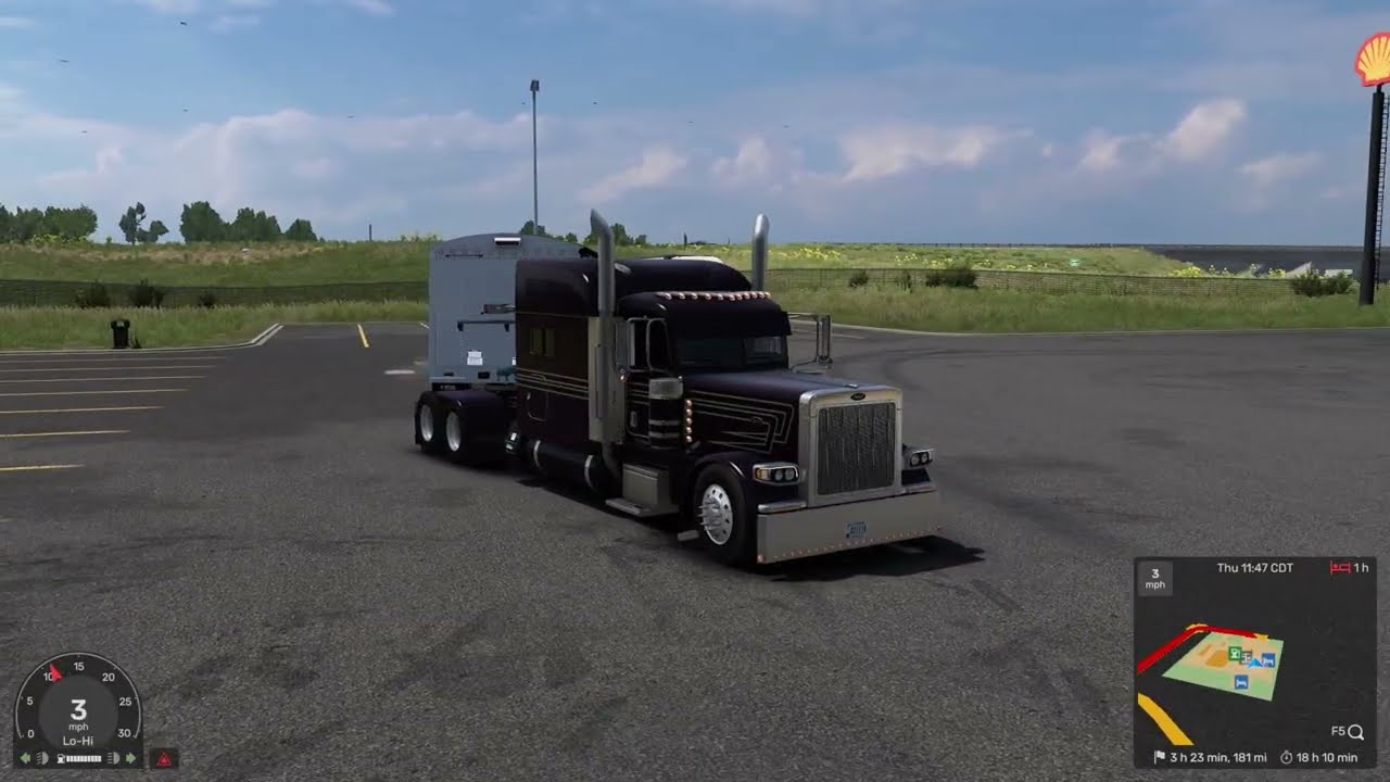 Large Car Run for a Break #americantrucksimulator #pizzster389