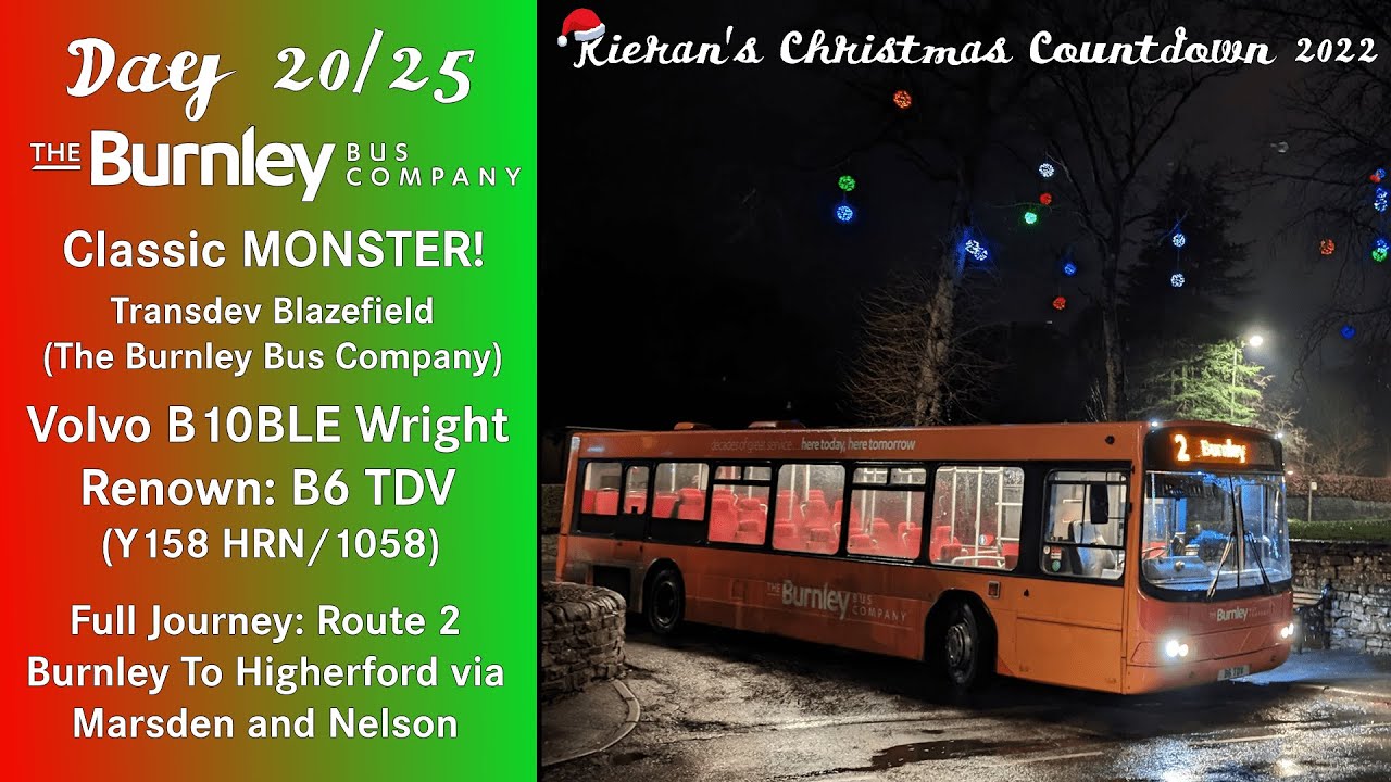 (20) Classic MONSTER! The Burnley Bus Company Volvo B10BLE Wright Renown: B6 TDV
