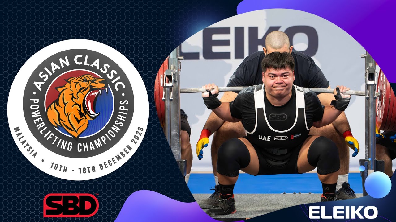 Asian Classic Powerlifting Championship 2023 - Men 74kg & 83kg Junior  (Platform 1)