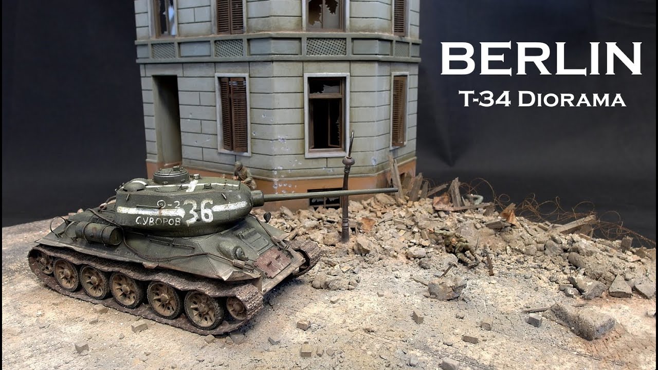 BERLIN T-34  Diorama scale 1:35