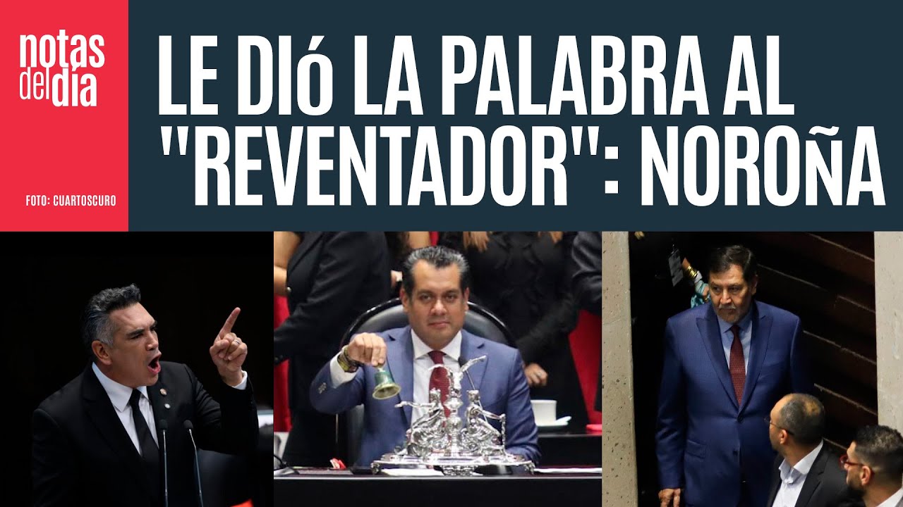 Noroña reclama a Gutiérrez Luna por dar la palabra al 