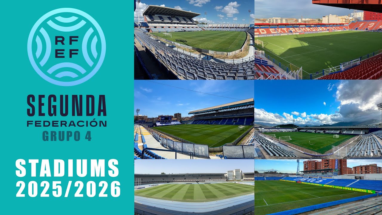 ¡TODOS los ESTADIOS de la 2ª RFEF Grupo 4! 🏟️ ¿Cuál es el más IMPRESIONANTE?